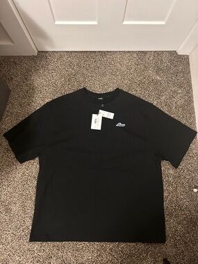 WE11done Black Men's Short-Sleeve Logo T-Shirt